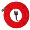 Baseus Cafule Lightning -kaapeli 2A 3m punainen/musta (CALKLF-R09)