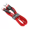 Baseus Cafule Lightning -kaapeli 2A 3m punainen/musta (CALKLF-R09)