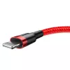 Baseus Cafule Lightning -kaapeli 2A 3m punainen/musta (CALKLF-R09)