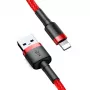 Baseus Cafule Lightning -kaapeli 2A 3m punainen/musta (CALKLF-R09)