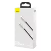Baseus Cafule Series Metal USB-C - Lightning kaapeli PD 20W 1m musta