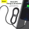 Baseus Cafule Series Metal USB-C - Lightning kaapeli PD 20W 1m musta