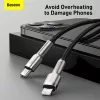 Baseus Cafule Series Metal USB-C - Lightning kaapeli PD 20W 1m musta