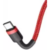 Baseus Cafule USB-C - USB-C PD 2.0 60W pikalatauskaapeli, 2m, punainen (CATKLF-H09)
