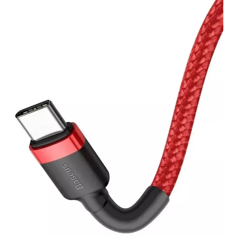 Baseus Cafule USB-C - USB-C PD 2.0 60W pikalatauskaapeli, 2m, punainen (CATKLF-H09)