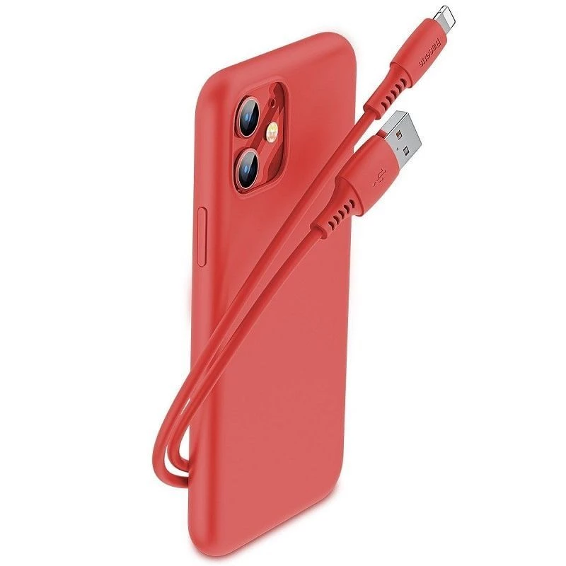 Baseus Colorful Cable USB-A - Lightning 2.4A 1.2m punainen