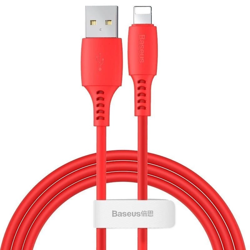Baseus Colorful Cable USB-A - Lightning 2.4A 1.2m punainen