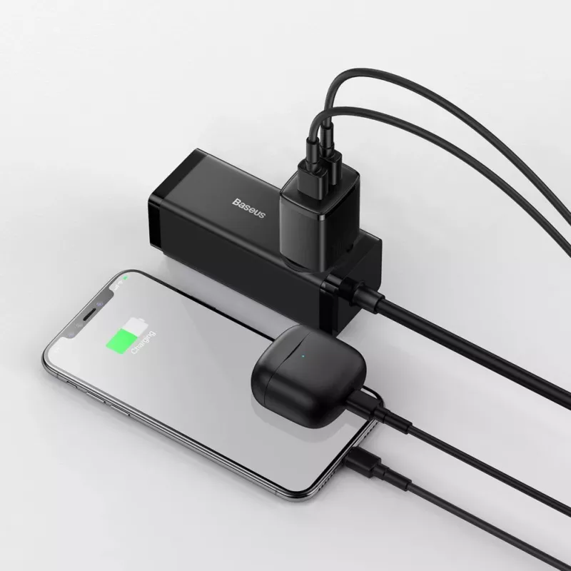 Baseus Compact laturi 2x USB 10.5W musta