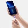 Baseus Crystal Shine -sarja USB-C - Lightning pikavalintalatauskaapeli 20W 1,2m violetti (CAJY000205)