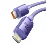 Baseus Crystal Shine -sarja USB-C - Lightning pikavalintalatauskaapeli 20W 1,2m violetti (CAJY000205)
