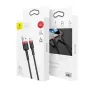 Baseus Lightning Cafule kaapeli 2A, 3m punainen/musta (CALKLF-R91)