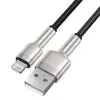 Baseus Lightning Cafule Series metallinen datakaapeli 2.4A 0.25m musta
