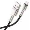 Baseus Lightning Cafule Series metallinen datakaapeli 2.4A 0.25m musta