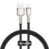 Baseus Lightning Cafule Series metallinen datakaapeli 2.4A 0.25m musta