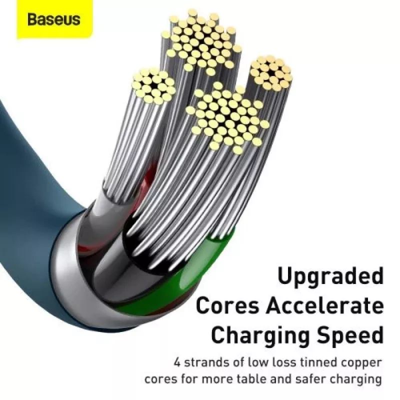 Baseus Lightning Superior Series kaapeli, pikalataus, data 2,4A, 1m sininen (CALYS-A03)