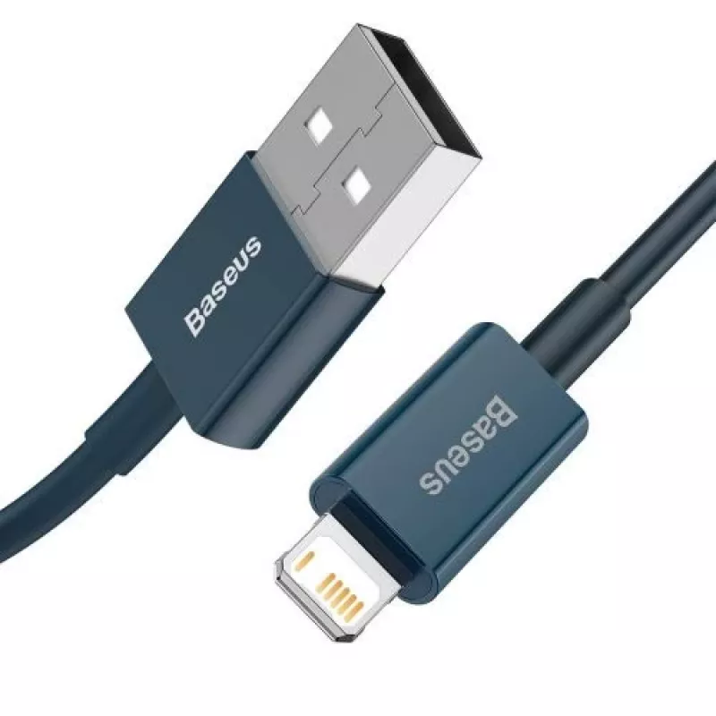 Baseus Lightning Superior Series kaapeli, pikalataus, data 2,4A, 1m sininen (CALYS-A03)
