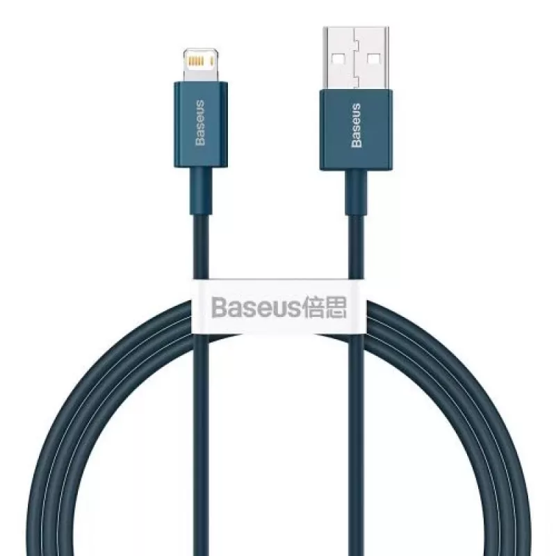Baseus Lightning Superior Series kaapeli, pikalataus, data 2,4A, 1m sininen (CALYS-A03)