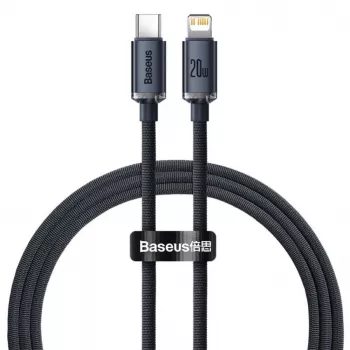 Baseus Lightning - USB-C PD QC kaapeli 20W 480Mbps 1,2 m musta