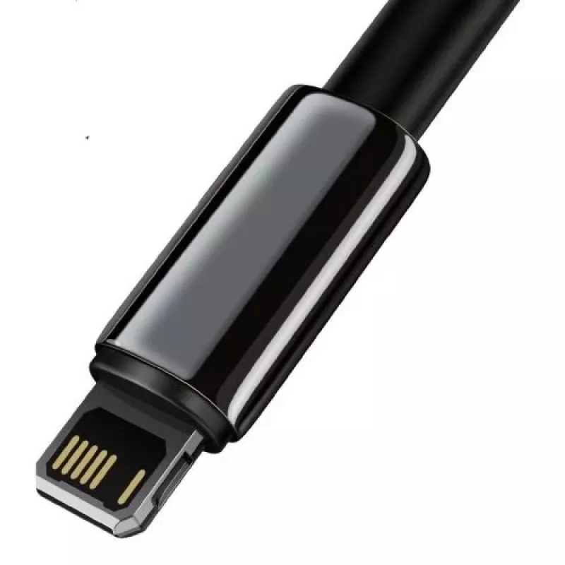 Baseus Lightning Tungsten Series -kaapeli 2.4A, 1m musta (CALWJ-01)
