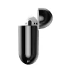Baseus Metallic Shining ultrahohut silikonisuojakotelo koukulla AirPods 1 / 2 musta