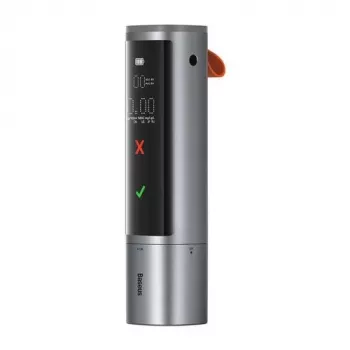 Baseus SafeJourney Pro auton alkometri, harmaa, USB-C, 470 mAh