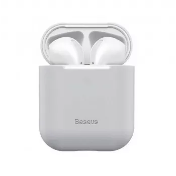 Baseus Silica Series Ultra-Thin silikonisuojakotelo AirPods 1/2 harmaa