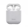 Baseus Silica Series Ultra-Thin silikonisuojakotelo AirPods 1/2 harmaa