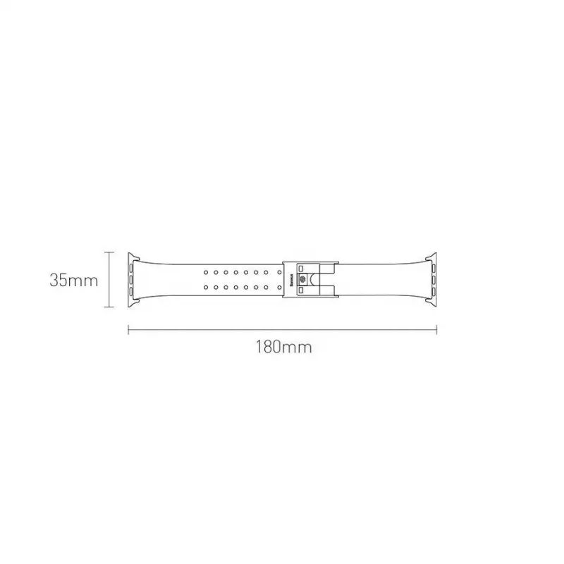 Baseus Slip-Thru -ranneke Apple Watch 3/4/5/6/SE 38mm/40mm musta (LBWSE-01)