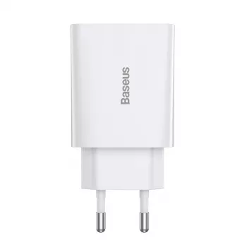 Baseus Speed Mini -pikalaturi, USB-C, PD, 3A, 20W (valkoinen)