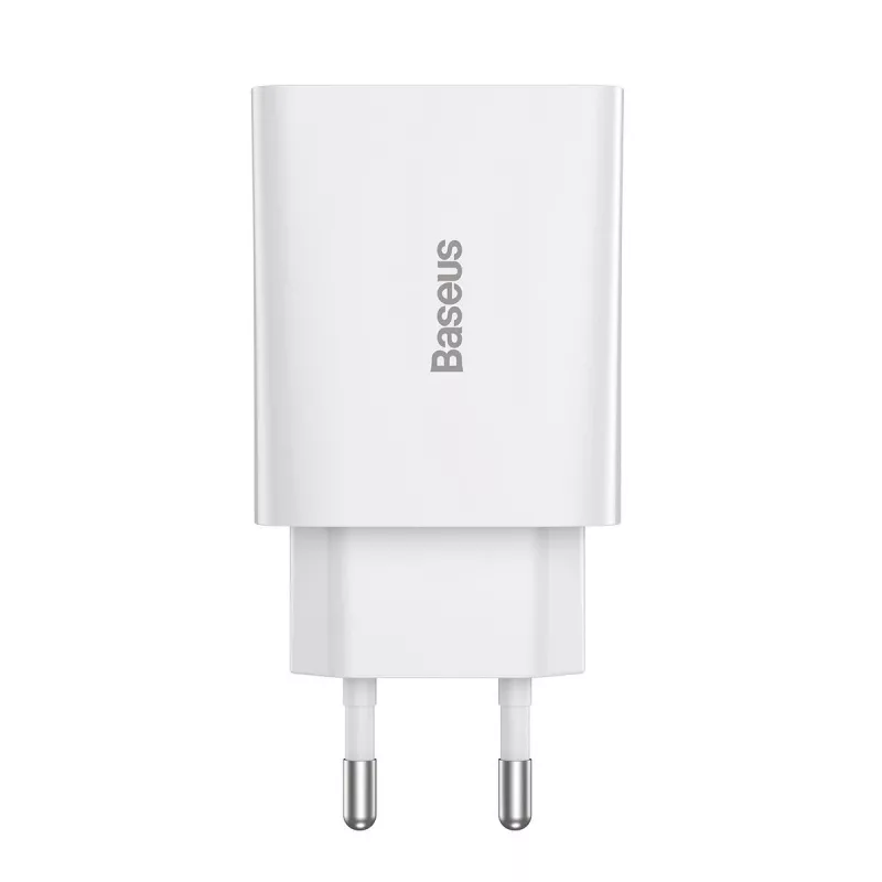Baseus Speed Mini -pikalaturi, USB-C, PD, 3A, 20W (valkoinen)