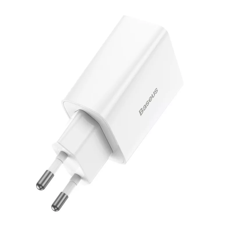 Baseus Speed Mini -pikalaturi, USB-C, PD, 3A, 20W (valkoinen)