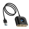 Baseus Square Round USB-sovitin USB 3.0 / 3x USB 2.0 / 1 m