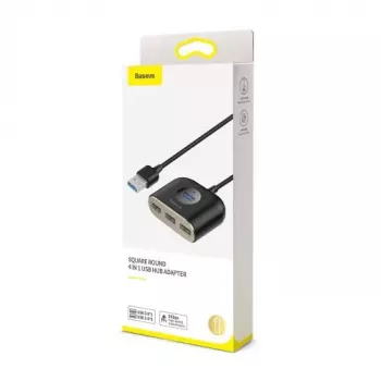Baseus Square Round USB-sovitin USB 3.0 / 3x USB 2.0 / 1 m