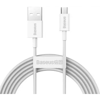 Baseus Superior Fast Charging datakaapeli MicroUSB 1m valkoinen
