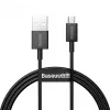 Baseus Superior pikalataus- ja datakaapeli USB-A–Micro USB 1 m musta