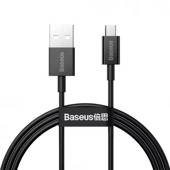 Baseus Superior pikalataus- ja datakaapeli USB-A–Micro USB 1 m musta