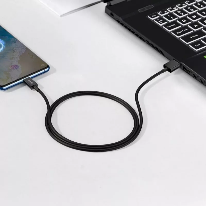 Baseus Superior pikalataus- ja datakaapeli USB-A–Micro USB 1 m musta