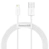 Baseus Superior Series Lightning-kaapeli, pikalataus, data 2.4A, 1.5m valkoinen (CALYS-B02)