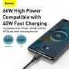 Baseus Superior Series USB-A - USB-C pika- ja datakaapeli, 66W (11V/6A), 2m, musta (CATYS-A01)