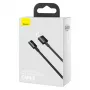 Baseus Superior Series USB-A - USB-C pika- ja datakaapeli, 66W (11V/6A), 2m, musta (CATYS-A01)