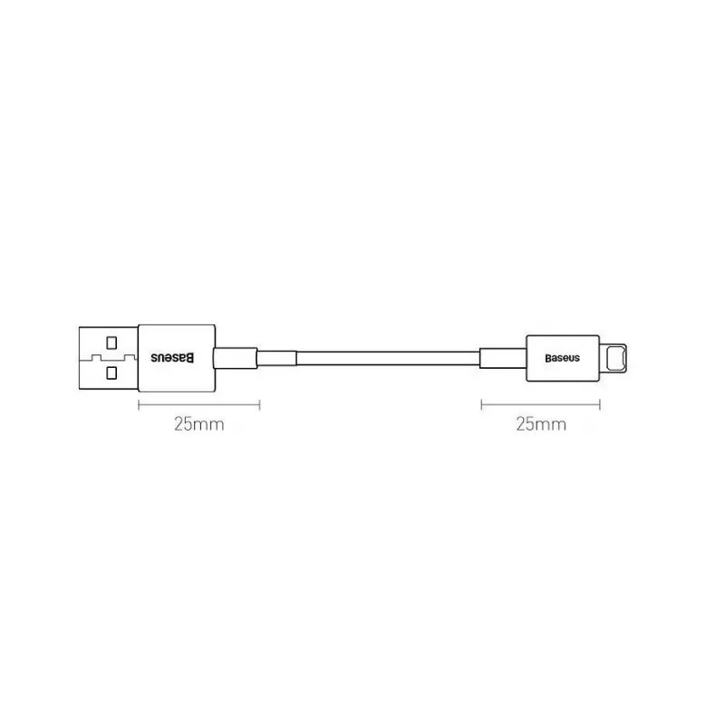 Baseus Superior USB-A - Lightning pikalataus- ja datakaapeli 1m musta (CALYS-A01)