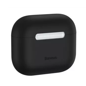 Baseus ohut silikonikotelo Apple AirPods 3 -kuulokkeille - musta