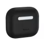 Baseus ohut silikonikotelo Apple AirPods 3 -kuulokkeille - musta