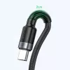 Baseus Cafule SuperCharge USB-A–USB-C-kaapeli, 40W, 5A, QC 3.0, 1 m, musta/harmaa