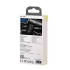 Baseus WXQY-01 Bluetooth 5.0 auto-AUX-vastaanotin Micro-USB-lataustoiminnolla – 10 m kantama, 145 mAh, musta