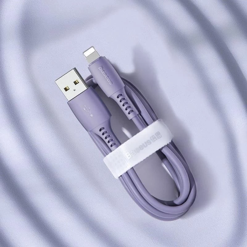 Baseus Yiven -kaapeli USB-A-Lightning 2,4A 1,8m sininen liila
