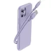 Baseus Yiven -kaapeli USB-A-Lightning 2,4A 1,8m sininen liila
