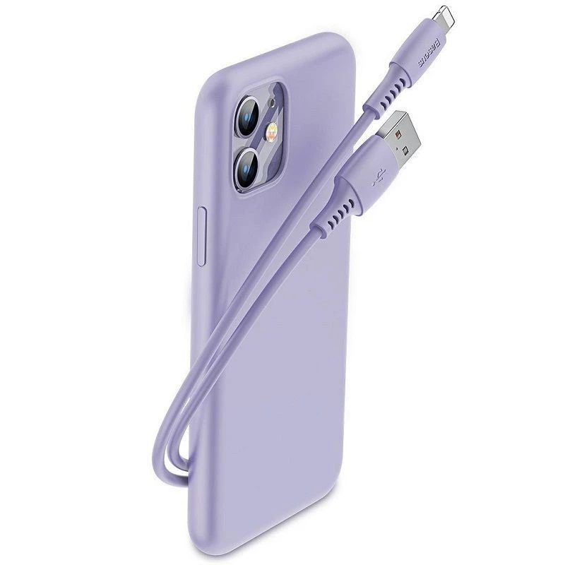 Baseus Yiven -kaapeli USB-A-Lightning 2,4A 1,8m sininen liila