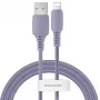 Baseus Yiven -kaapeli USB-A-Lightning 2,4A 1,8m sininen liila