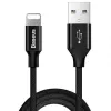 Baseus Yiven Lightning -kaapeli 1,8 m musta (CALYW-A01)